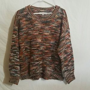 LOFT ..Multi Color Long Sleeve Sweater Size M